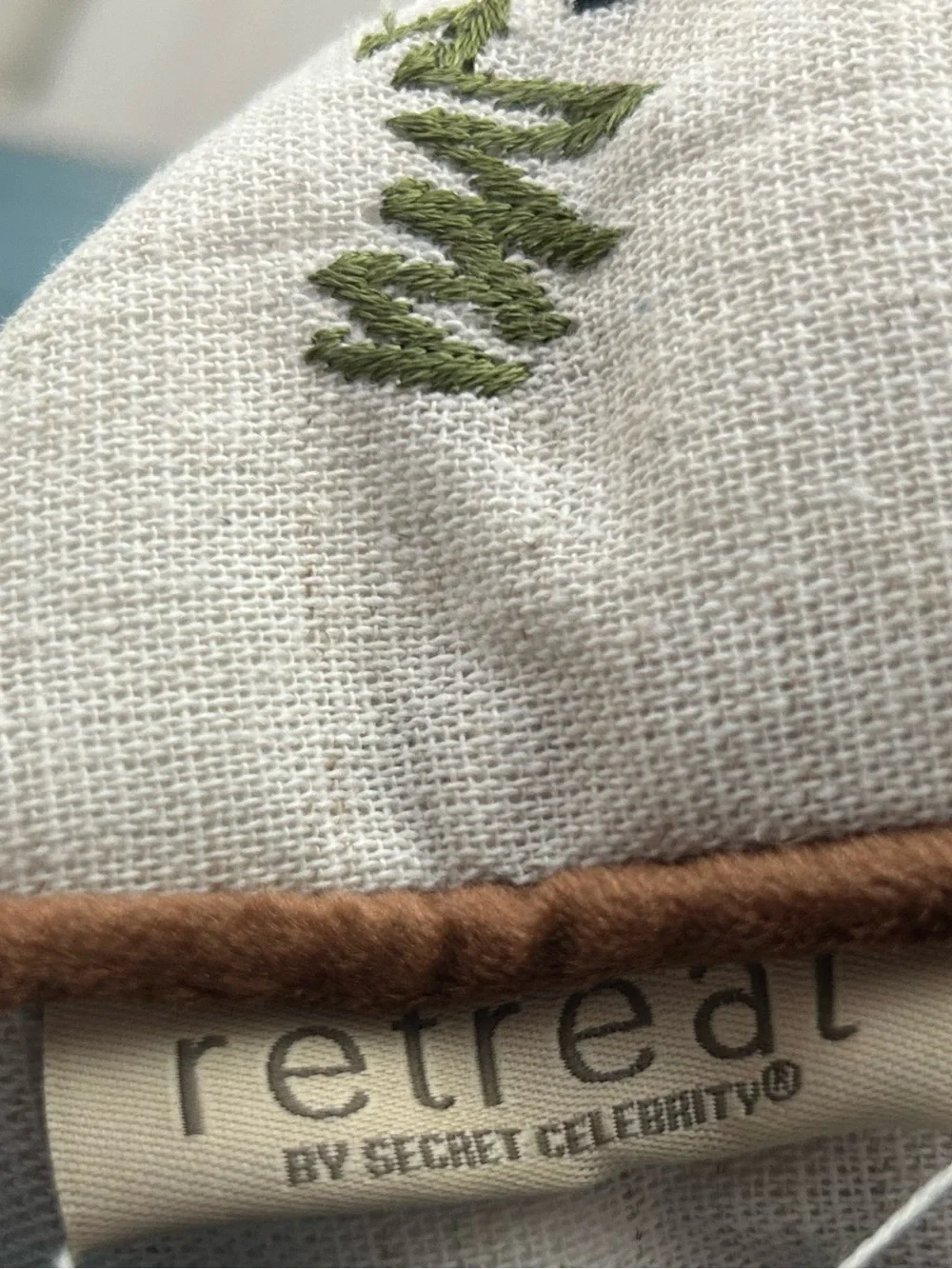 “New” Retreat by Secret Celebrity Embroidered Horse Pillow